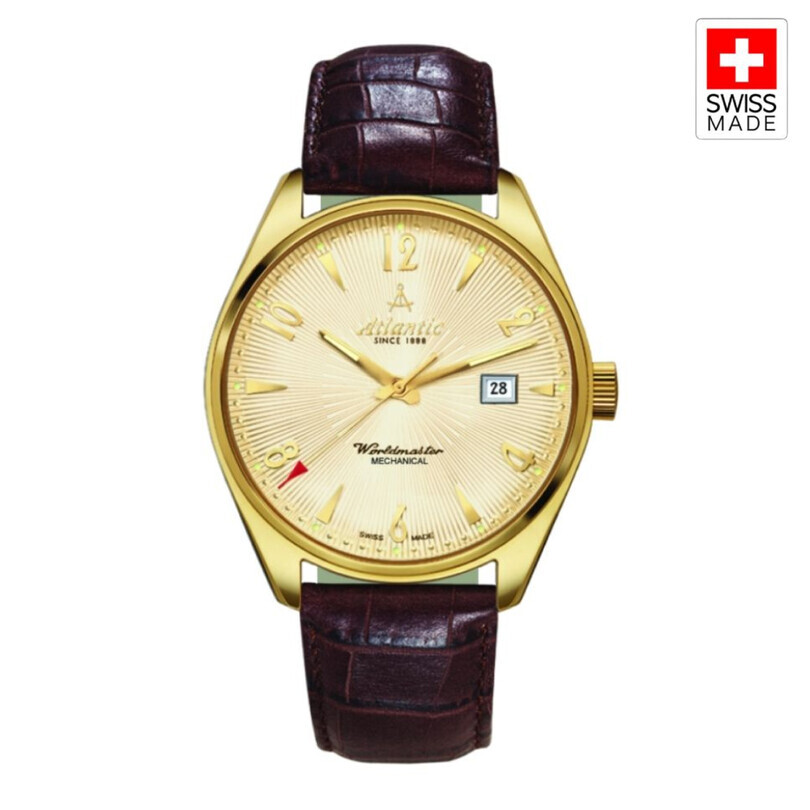 ATLANTIC - WORLDMASTER ART DECO 51651.45.35G Otomatik (İsviçre Üretimi Kurmalı Sellita SW210-1 Mekanizmalı) Erkek Kol Saati
