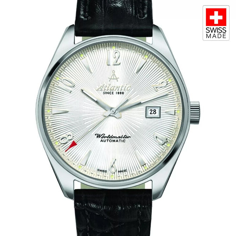 ATLANTIC - WORLDMASTER ART DECO 51752.41.25S Otomatik (İsviçre Üretimi Sellita SW200-1 Mekanizmalı) Erkek Kol Saati