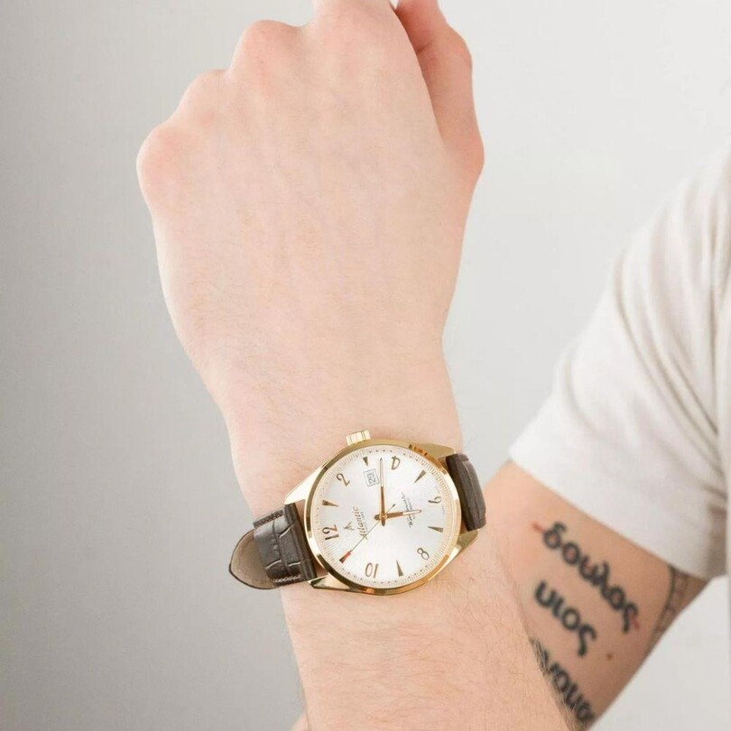 WORLDMASTER ART DECO 51752.45.25G Otomatik (İsviçre Üretimi Kurmalı Sellita SW210-1 Mekanizmalı) Erkek Kol Saati - Thumbnail