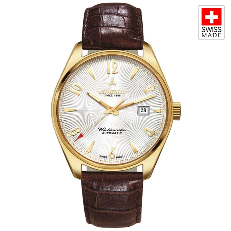 ATLANTIC - WORLDMASTER ART DECO 51752.45.25G Otomatik (İsviçre Üretimi Sellita SW200-1 Mekanizmalı) Erkek Kol Saati