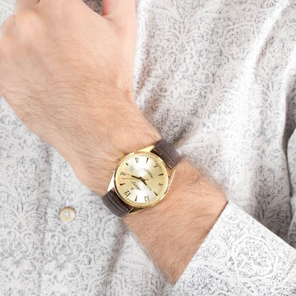 WORLDMASTER ART DECO 51752.45.35G Otomatik (İsviçre Üretimi Kurmalı Sellita SW210-1 Mekanizmalı) Erkek Kol Saati