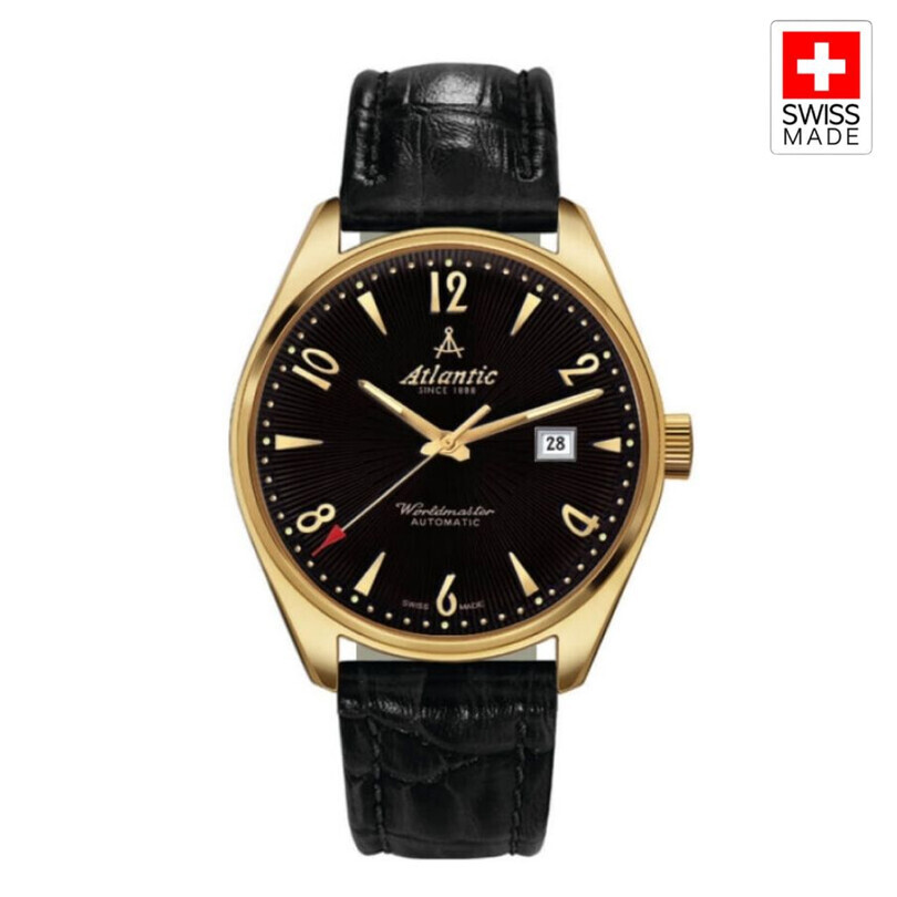 ATLANTIC - WORLDMASTER ART DECO 51752.45.65G Otomatik (İsviçre Üretimi Kurmalı Sellita SW210-1 Mekanizmalı) Erkek Kol Saati