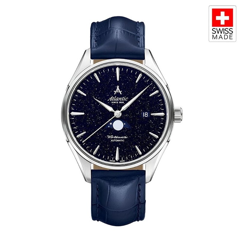 ATLANTIC - WORLDMASTER 1888 MOONPHASE 51783.41.91 Otomatik (İsviçre Üretimi Sellita SW280-1 Mekanizmalı) Erkek Kol Saati