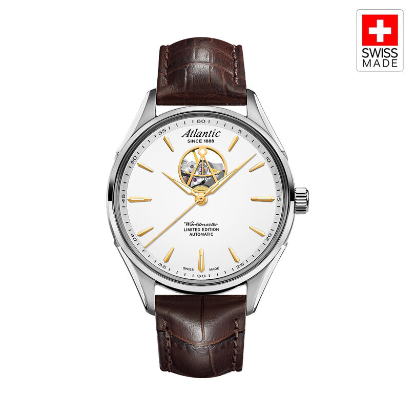 ATLANTIC - WORLDMASTER OPEN HEART LIMITED EDITION 52780.41.21G Otomatik (İsviçre Üretimi Sellita SW200-1/OH Mekanizmalı) Erkek Kol Saati