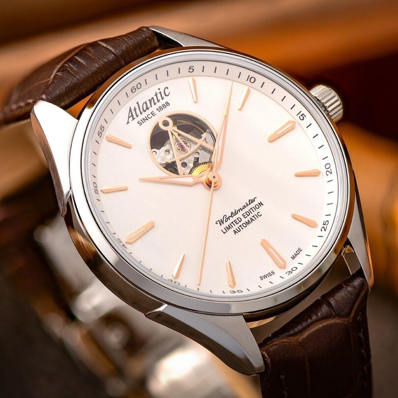 WORLDMASTER 1888 OPEN HEART LIMITED EDITION 52780.41.21R Otomatik (İsviçre Üretimi Sellita SW200-1/OH Mekanizmalı) Erkek Kol Saati - Thumbnail