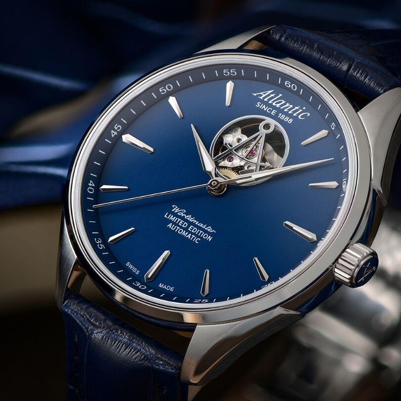 WORLDMASTER 1888 OPEN HEART LIMITED EDITION 52780.41.51 Otomatik (İsviçre Üretimi Sellita SW200-1/OH Mekanizmalı) Erkek Kol Saati - Thumbnail