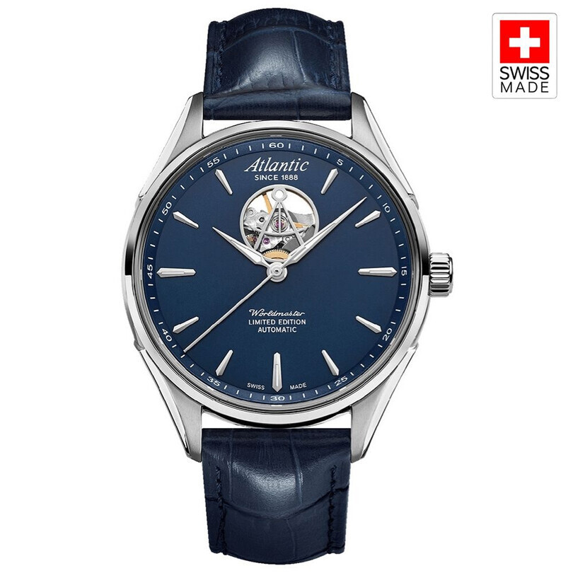 ATLANTIC - WORLDMASTER 1888 OPEN HEART LIMITED EDITION 52780.41.51 Otomatik (İsviçre Üretimi Sellita SW200-1/OH Mekanizmalı) Erkek Kol Saati