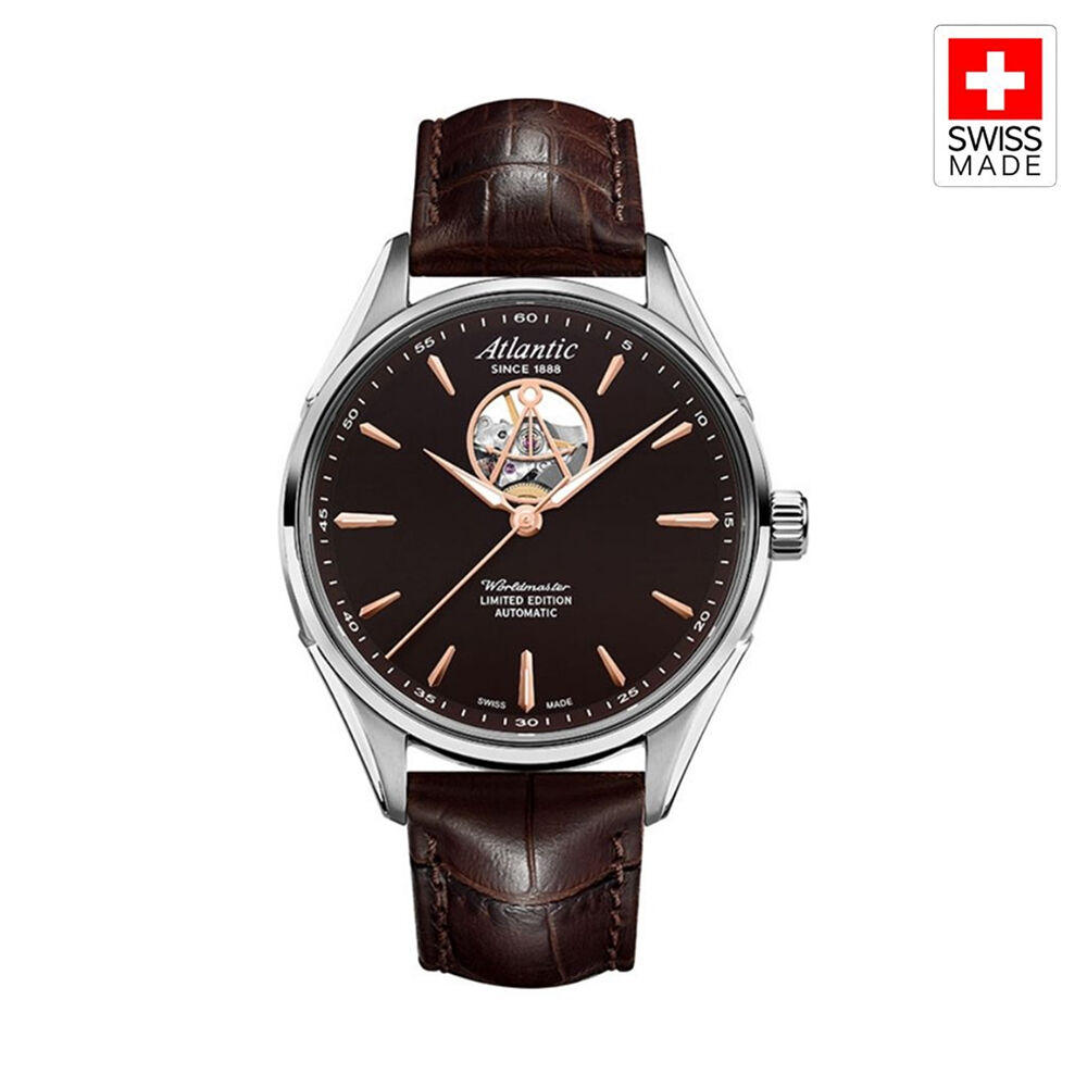 WORLDMASTER 1888 OPEN HEART LIMITED EDITION 52780.41.81R Otomatik (İsviçre Üretimi Sellita SW200-1/OH Mekanizmalı) Erkek Kol Saati