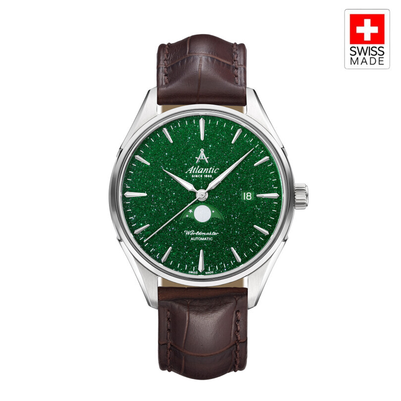 ATLANTIC - WORLDMASTER MOONPHASE 52783.41.71 Otomatik (İsviçre Üretimi Sellita SW280-1 Mekanizmalı) Erkek Kol Saati