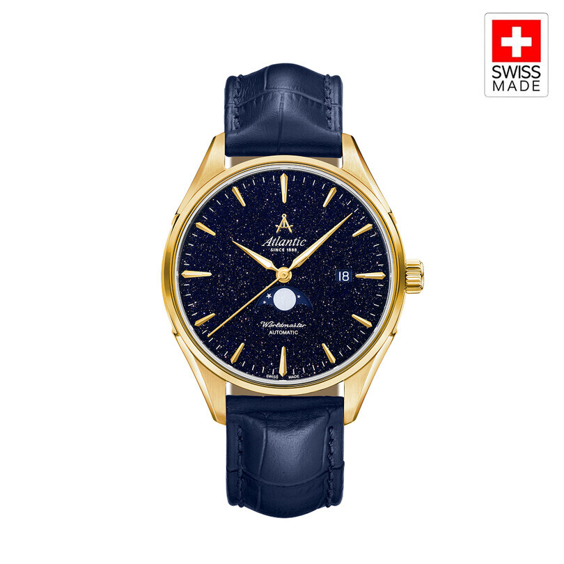 ATLANTIC - WORLDMASTER MOONPHASE NIGHTSKY 52783.45.91 Otomatik (İsviçre Üretimi Sellita SW280-1 Mekanizmalı) Erkek Kol Saati