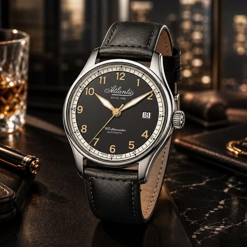 WORLDMASTER ORIGINAL 38 mm 52784.41.43R Otomatik (İsviçre Üretimi Sellita SW200-1 Mekanizmalı) Erkek Kol Saati - Thumbnail