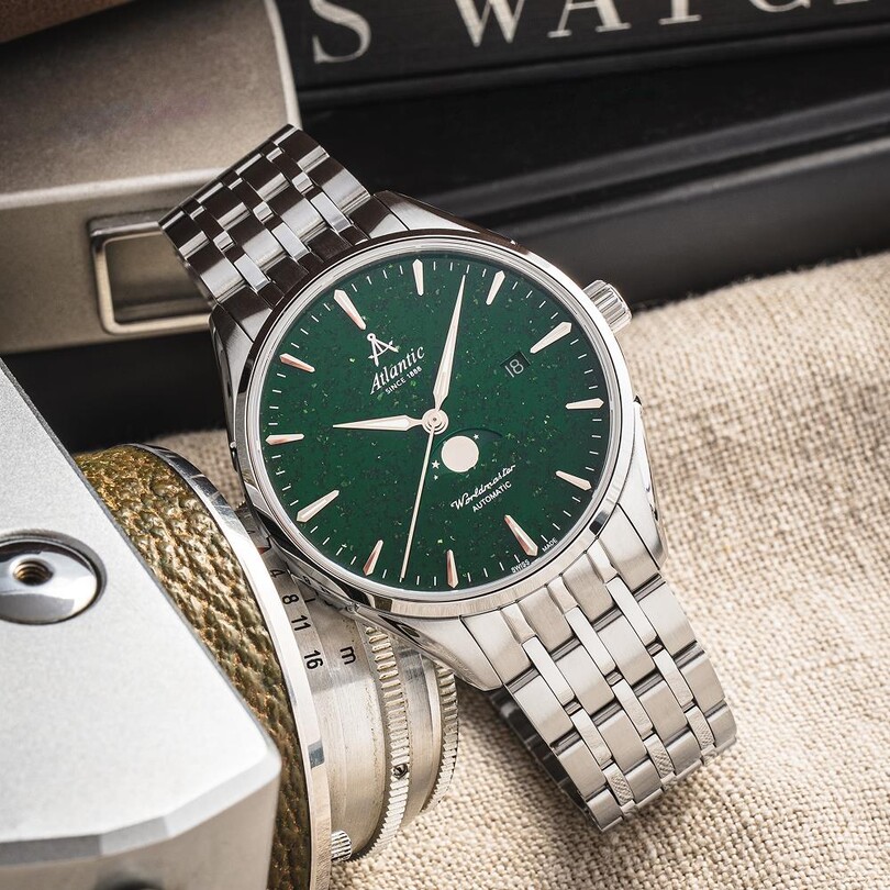 WORLDMASTER MOONPHASE 52788.41.71 Otomatik (İsviçre Üretimi Sellita SW280-1 Mekanizmalı) Erkek Kol Saati - Thumbnail