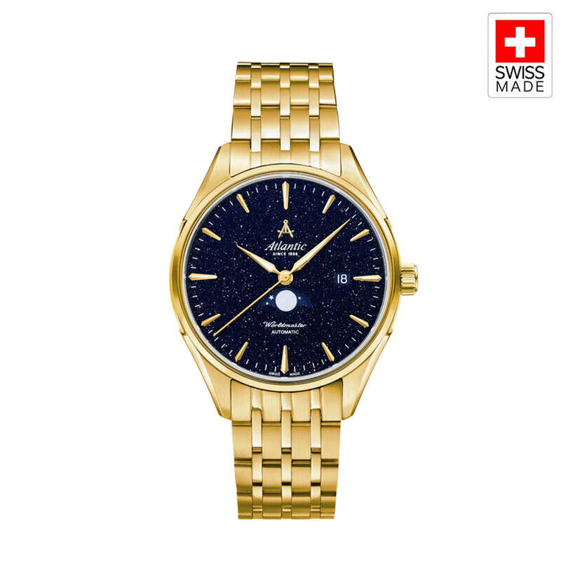 ATLANTIC - WORLDMASTER MOONPHASE NIGHTSKY 52788.45.91 Otomatik (İsviçre Üretimi Sellita SW280-1 Mekanizmalı) Erkek Kol Saati