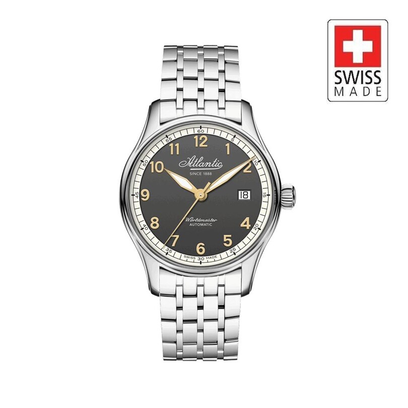 ATLANTIC - WORLDMASTER ORIGINAL 38 mm 52789.41.43R Otomatik (İsviçre Üretimi Sellita SW200-1 Mekanizmalı) Erkek Kol Saati