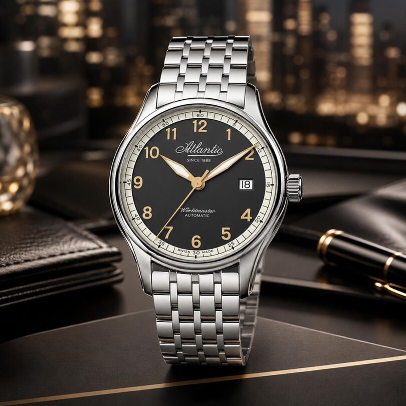 WORLDMASTER ORIGINAL 38 mm 52789.41.43R Otomatik (İsviçre Üretimi Sellita SW200-1 Mekanizmalı) Erkek Kol Saati - Thumbnail