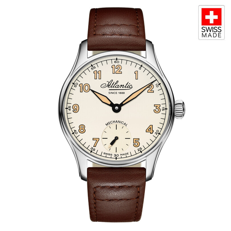 ATLANTIC - WORLDMASTER MECHANICAL MANUFACTURE 52952.41.93 Kurmalı Otomatik (İsviçre Üretimi ATL-2 Mekanizmalı) Erkek Kol Saati