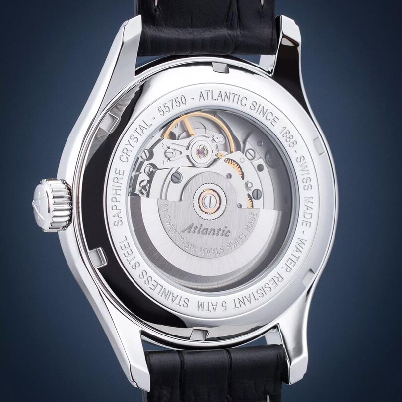 WORLDMASTER 1888 VINTAGE EDITION 40 mm 55750.41.55R Otomatik (İsviçre Üretimi Sellita SW200-1 Mekanizmalı) Erkek Kol Saati - Thumbnail