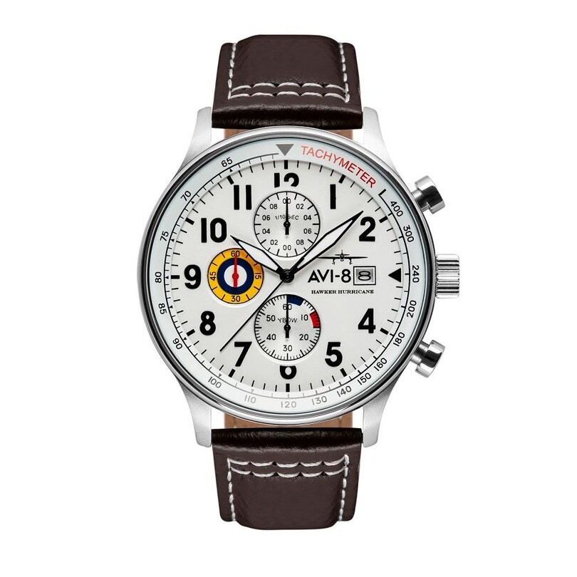 AVI-8 - HAWKER HURRICANE AV-4011-01 (Seiko VD57 Mekanizmalı) Erkek Kol Saati