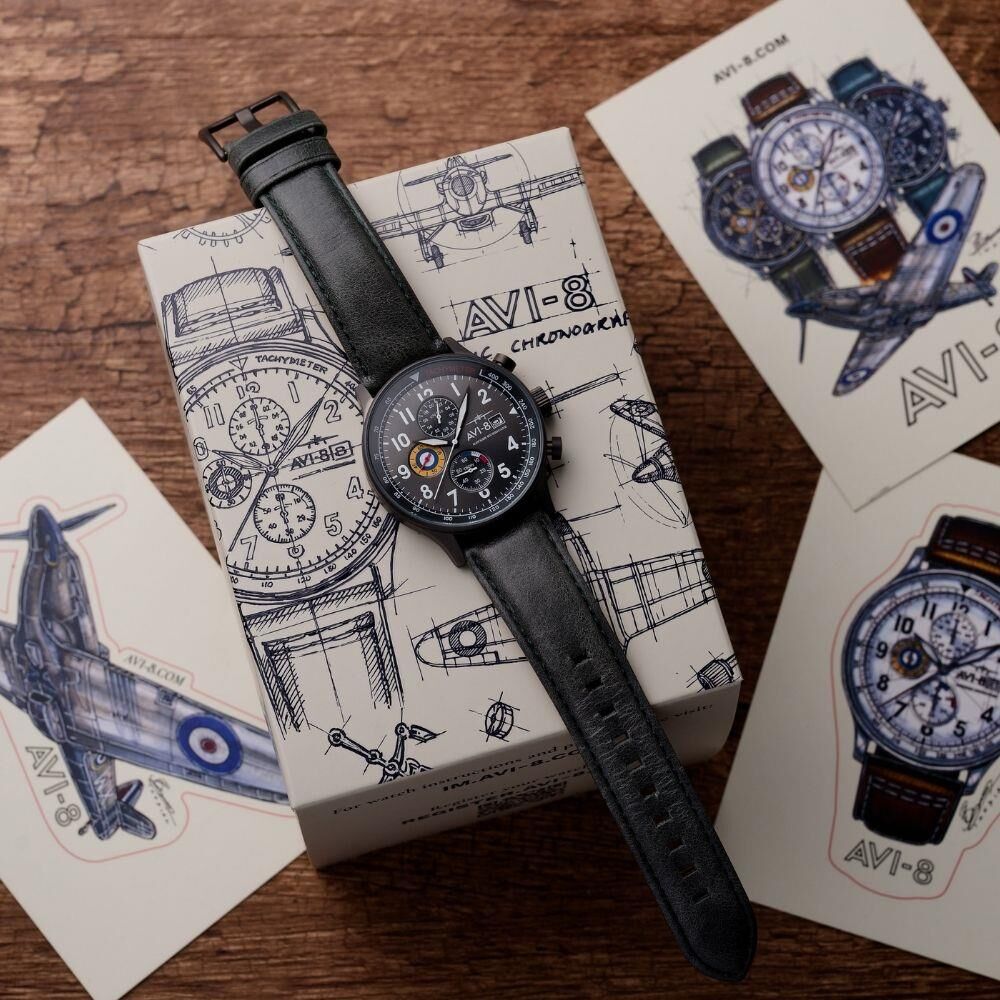 HAWKER HURRICANE AV-4011-0D (Seiko VD57 Mekanizmalı) Erkek Kol Saati