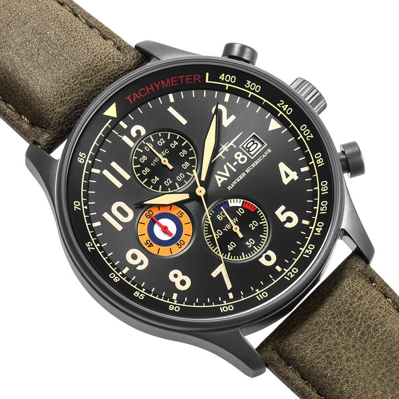 HAWKER HURRICANE AV-4011-0E (Seiko VD57 Mekanizmalı) Erkek Kol Saati - Thumbnail