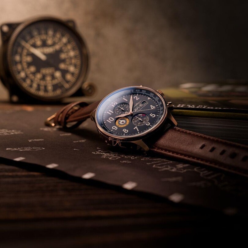 HAWKER HURRICANE AV-4011-0O (Seiko VD57 Mekanizmalı) Erkek Kol Saati - Thumbnail