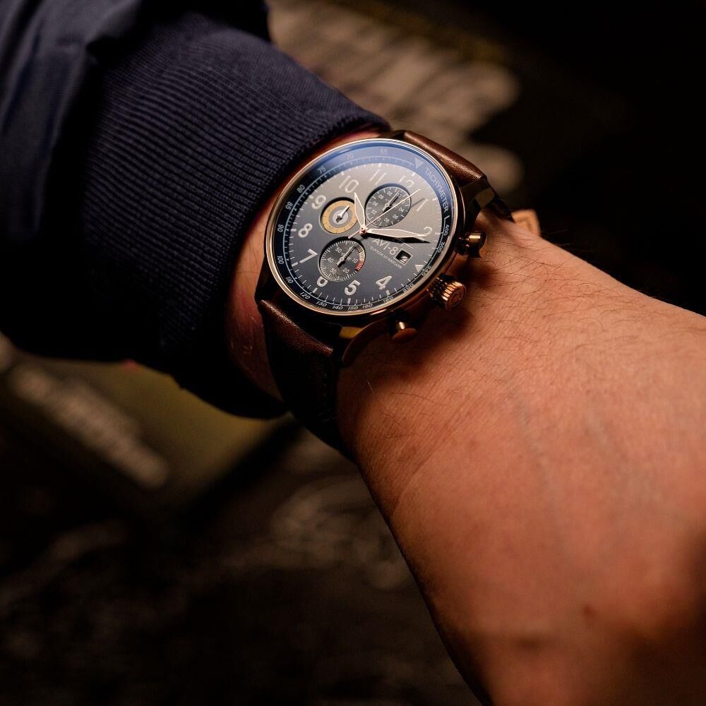 HAWKER HURRICANE AV-4011-0O (Seiko VD57 Mekanizmalı) Erkek Kol Saati