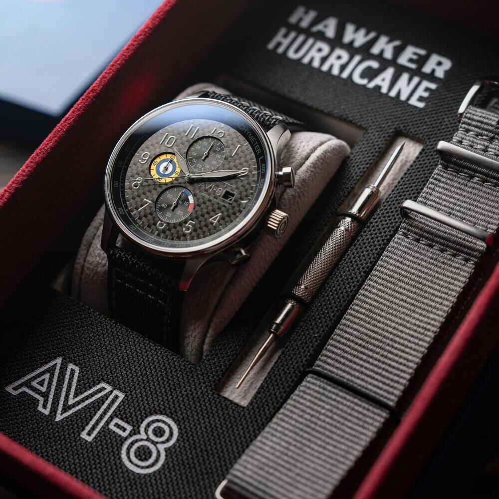 HAWKER HURRICANE CLASSIC CHRONOGRAPH AV-4011-0W (Seiko VD57 Mekanizmalı) Erkek Kol Saati