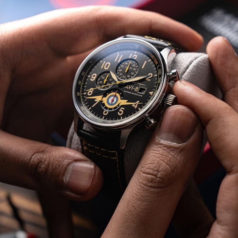 HAWKER HURRICANE CLASSIC CHRONOGRAPH AV-4011-0Z (Seiko VD57 Mekanizmalı) Erkek Kol Saati - Thumbnail