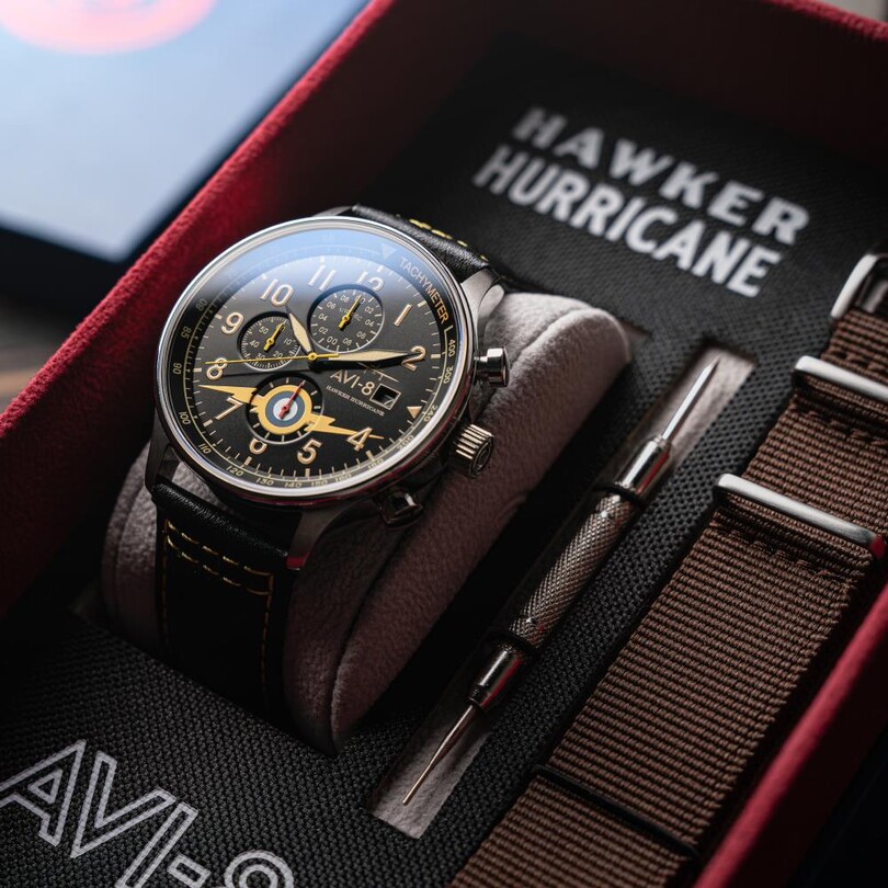 HAWKER HURRICANE CLASSIC CHRONOGRAPH AV-4011-0Z (Seiko VD57 Mekanizmalı) Erkek Kol Saati - Thumbnail