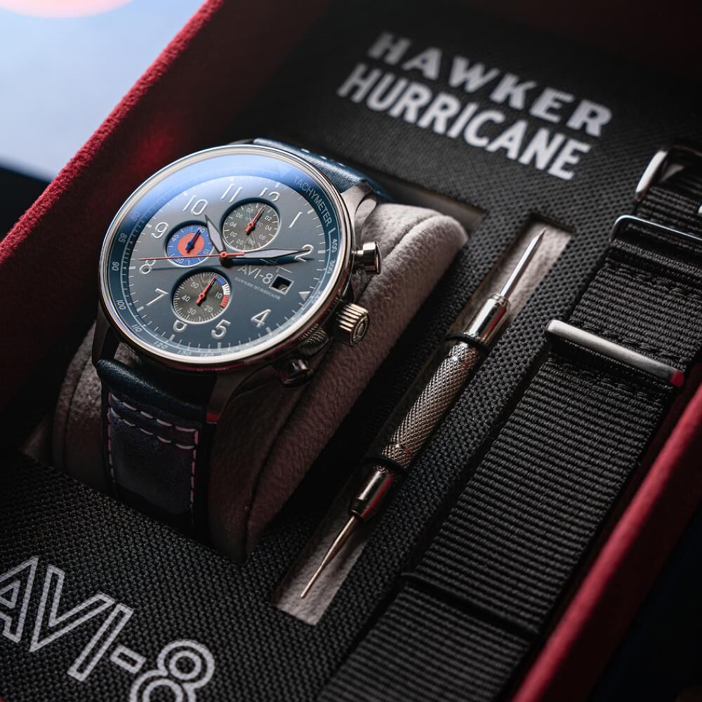 HAWKER HURRICANE CLASSIC CHRONOGRAPH AV-4011-1A (Seiko VD57 Mekanizmalı) Erkek Kol Saati