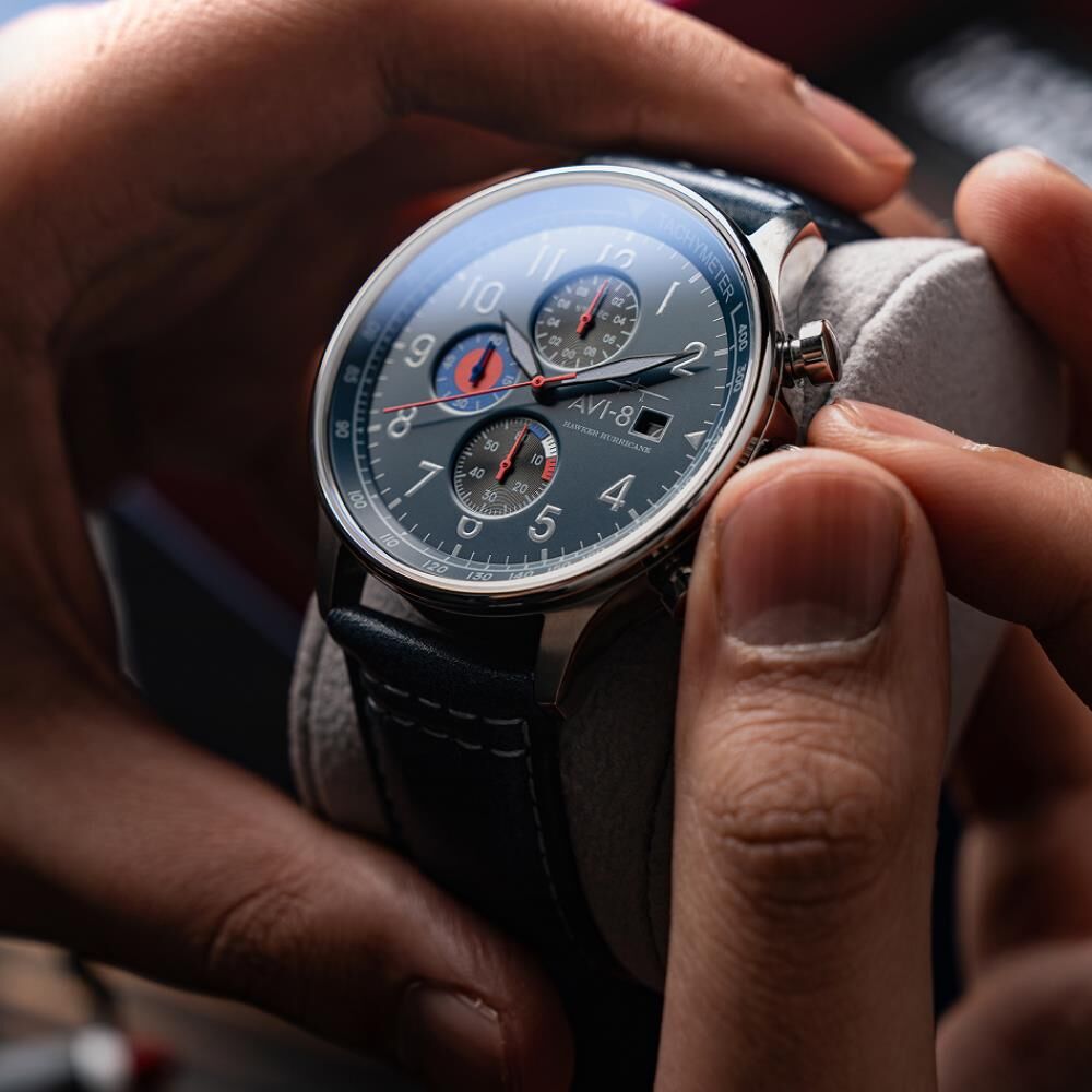 HAWKER HURRICANE CLASSIC CHRONOGRAPH AV-4011-1A (Seiko VD57 Mekanizmalı) Erkek Kol Saati