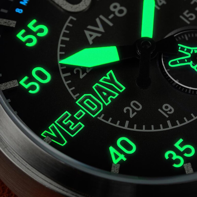 SPITFIRE TYPE 300 AUTOMATIC VE-DAY 80TH LIMITED EDITION AV-4073-01 (Miyota 8245 Mekanizmalı) Erkek Kol Saati - Thumbnail