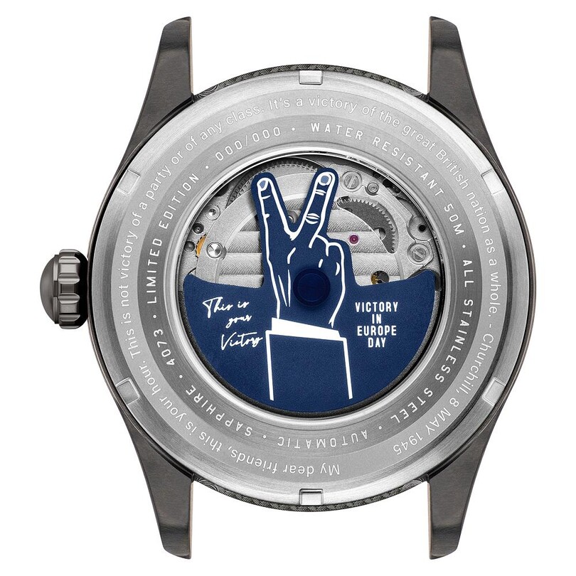 SPITFIRE TYPE 300 AUTOMATIC VE-DAY 80TH LIMITED EDITION AV-4073-02 (Miyota 8245 Mekanizmalı) Erkek Kol Saati - Thumbnail