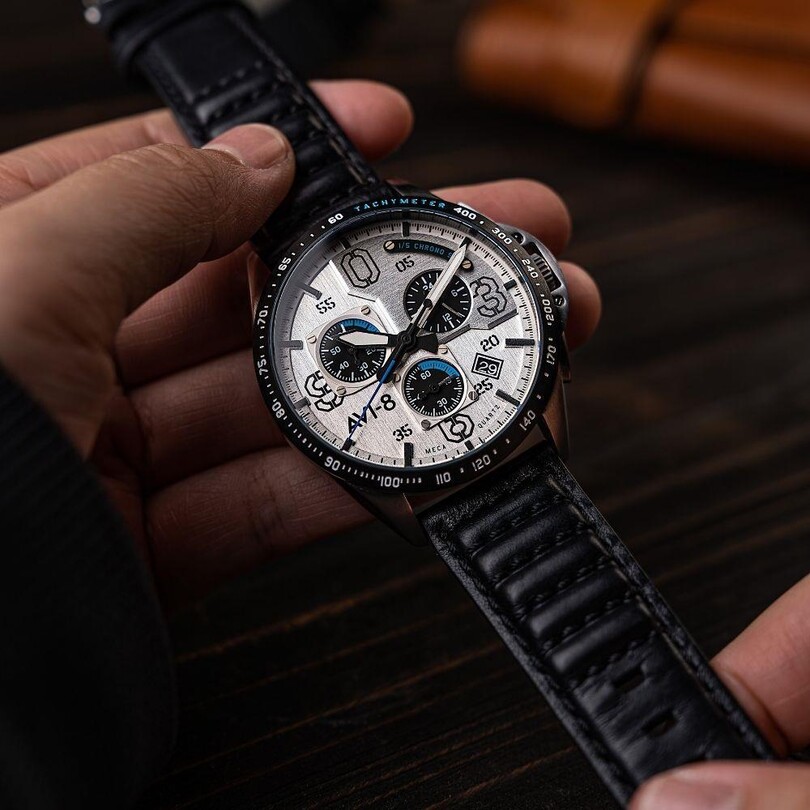 P-51 MUSTANG AV-4077-01 (Seiko VK68 Mekanizmalı) Erkek Kol Saati - Thumbnail