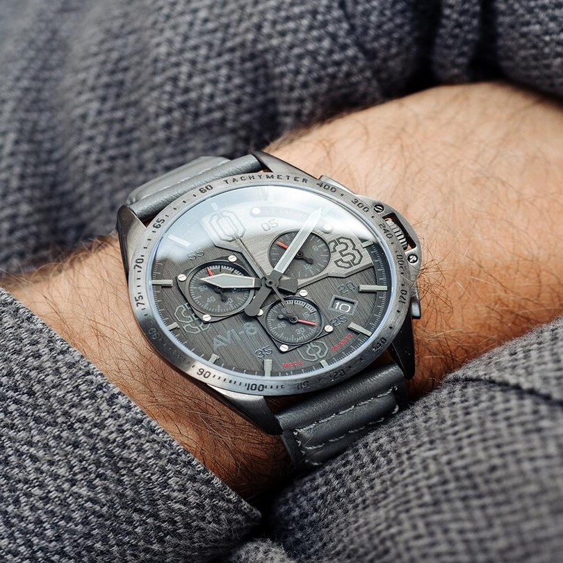 P-51 MUSTANG AV-4077-03 (Seiko VK68 Mekanizmalı) Erkek Kol Saati - Thumbnail