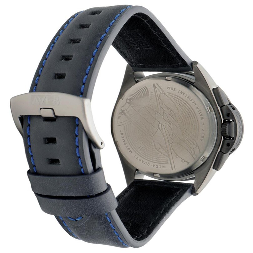 P-51 MUSTANG AV-4077-04 (Seiko VK68 Mekanizmalı) Erkek Kol Saati - Thumbnail