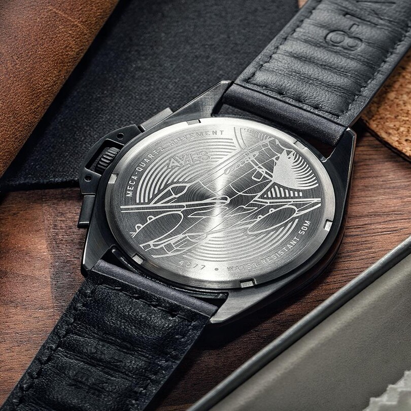 P-51 MUSTANG AV-4077-04 (Seiko VK68 Mekanizmalı) Erkek Kol Saati - Thumbnail