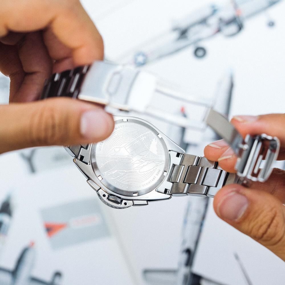 P-51 MUSTANG BLAKESLEE CHRONOGRAPH AV-4077-11 (Seiko VK68 Mekanizmalı) Erkek Kol Saati