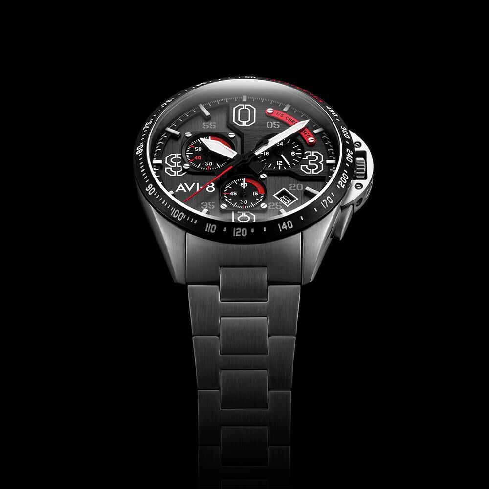P-51 MUSTANG BLAKESLEE CHRONOGRAPH AV-4077-11 (Seiko VK68 Mekanizmalı) Erkek Kol Saati