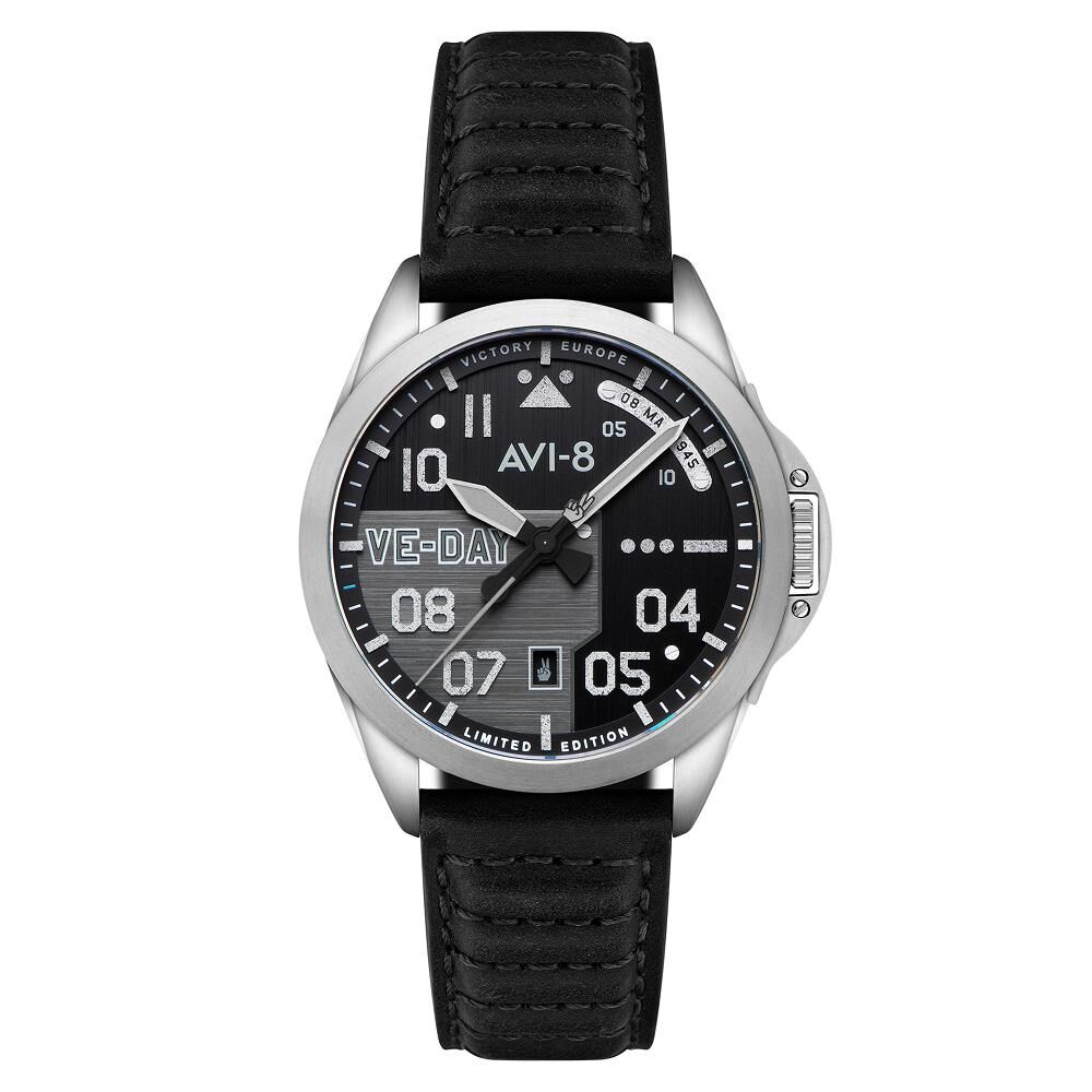 P-51 MUSTANG PATRIOT AUTOMATIC VE-DAY 80TH LIMITED EDITION AV-4082-03 (Seiko NH35 Mekanizmalı) Erkek Kol Saati