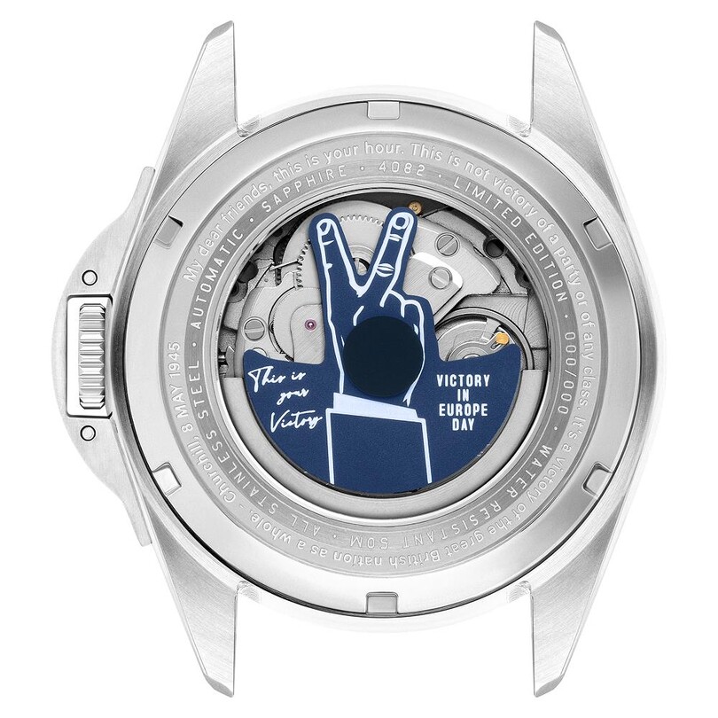 P-51 MUSTANG PATRIOT AUTOMATIC VE-DAY 80TH LIMITED EDITION AV-4082-03 (Seiko NH35 Mekanizmalı) Erkek Kol Saati - Thumbnail