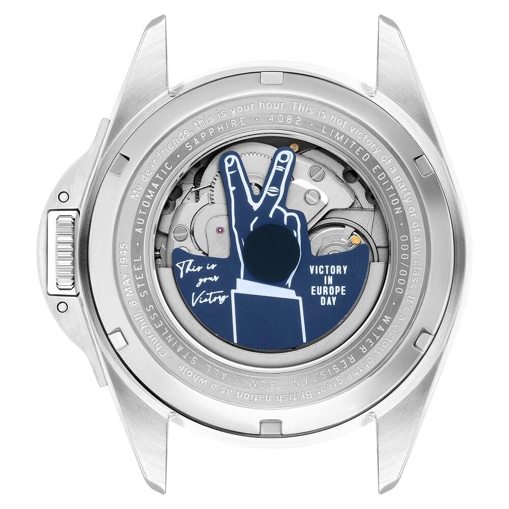 P-51 MUSTANG PATRIOT AUTOMATIC VE-DAY 80TH LIMITED EDITION AV-4082-03 (Seiko NH35 Mekanizmalı) Erkek Kol Saati