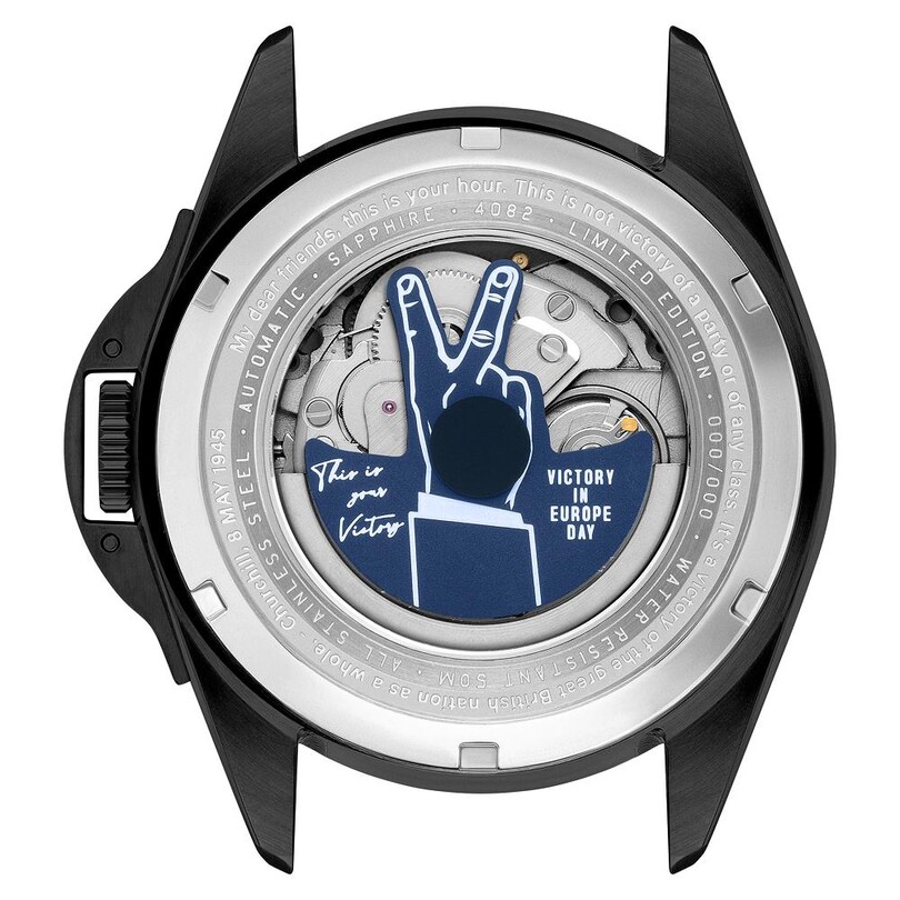 P-51 MUSTANG PATRIOT AUTOMATIC VE-DAY 80TH LIMITED EDITION AV-4082-04 (Seiko NH35 Mekanizmalı) Erkek Kol Saati - Thumbnail