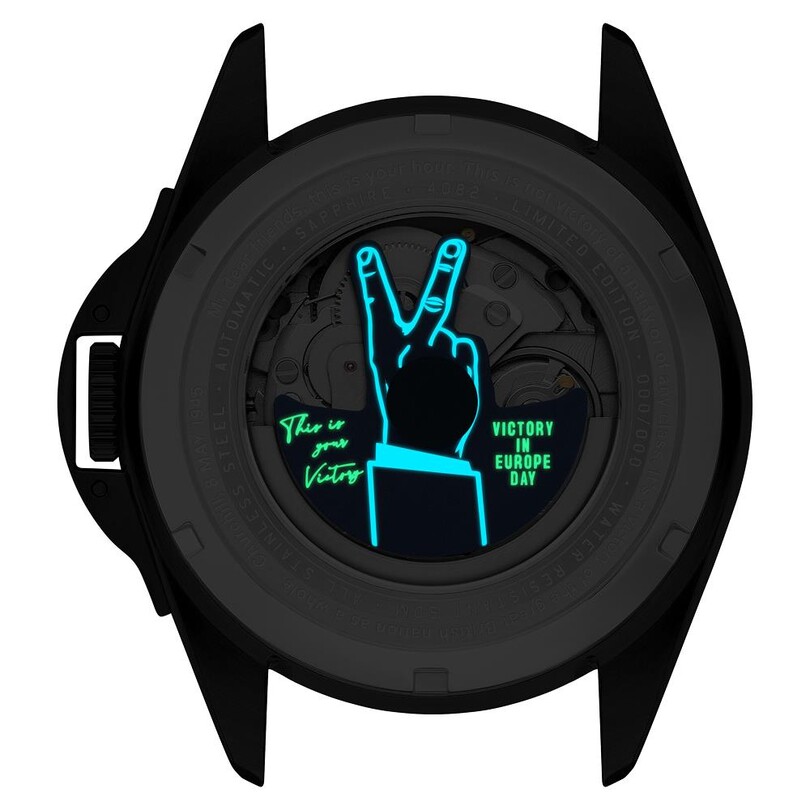 P-51 MUSTANG PATRIOT AUTOMATIC VE-DAY 80TH LIMITED EDITION AV-4082-04 (Seiko NH35 Mekanizmalı) Erkek Kol Saati - Thumbnail