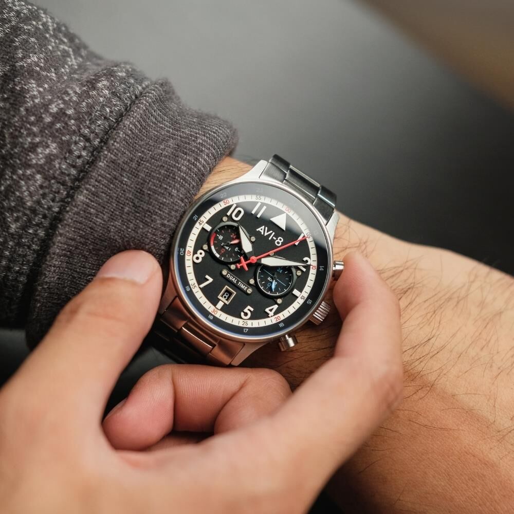 HAWKER HURRICANE CAREY AV-4088-11 (Seiko VD31 Mekanizmalı) Erkek Kol Saati