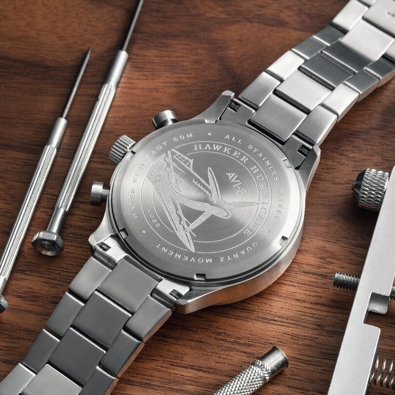 HAWKER HURRICANE CAREY AV-4088-22 (Seiko VD31 Mekanizmalı) Erkek Kol Saati - Thumbnail