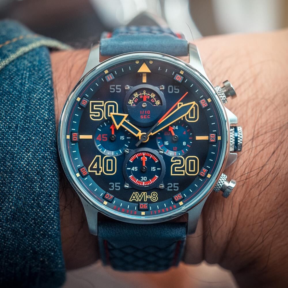 HAWKER TYPHOON CONINGHAM CHRONOGRAPH AV-4093-0C (Seiko VD56 Mekanizmalı) Erkek Kol Saati