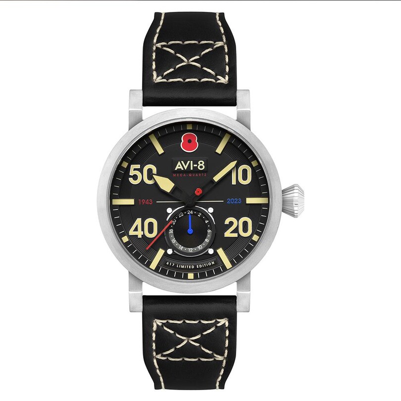 DAMBUSTER LIMITED EDITION AV-4108-RBL-01 (Seiko VH60 Mekanizmalı) Erkek Kol Saati - Thumbnail