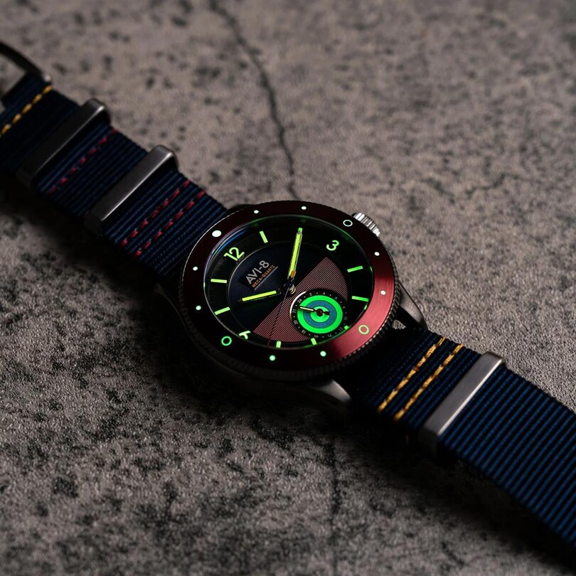 FLYBOY AIRMASTER SECTOR AV-4112-04 (Seiko VH60 Mekanizmalı) Erkek Kol Saati - Thumbnail