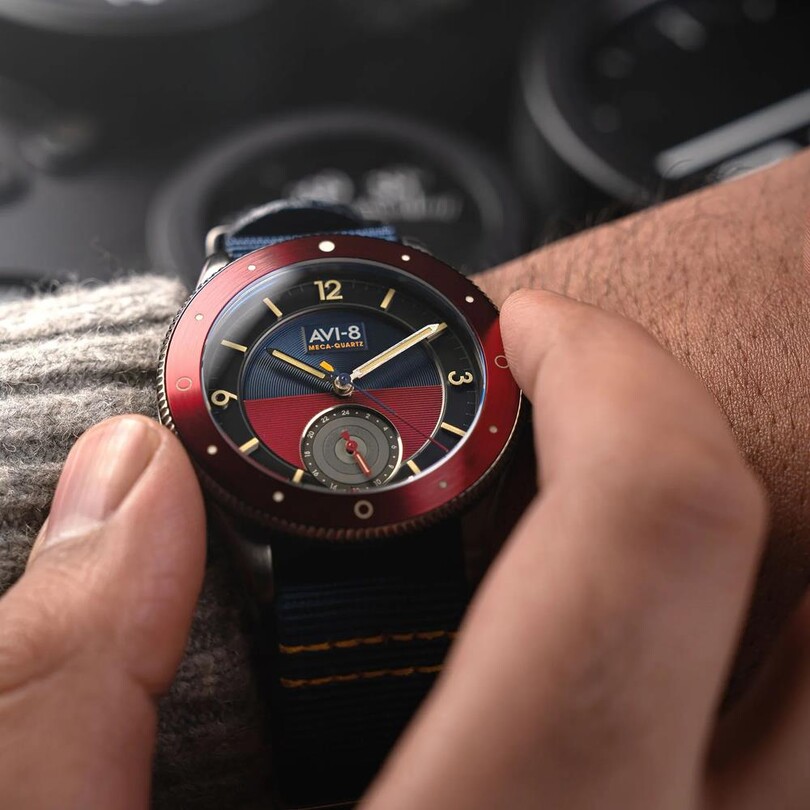 FLYBOY AIRMASTER SECTOR AV-4112-04 (Seiko VH60 Mekanizmalı) Erkek Kol Saati - Thumbnail